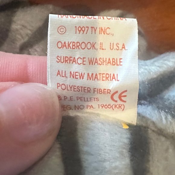 TY Beanie Baby PRANCE the Gray Tabby Cat 8” MWMTs Stuffed Toy - Picture 5 of 7